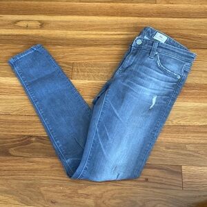 Adriano Goldschmied Women’s Grey Super Skinny Jeans Size 25R